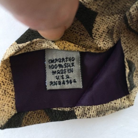 Structure Le Collezioni Men’s Silk Floral Neck Tie - Picture 4 of 4